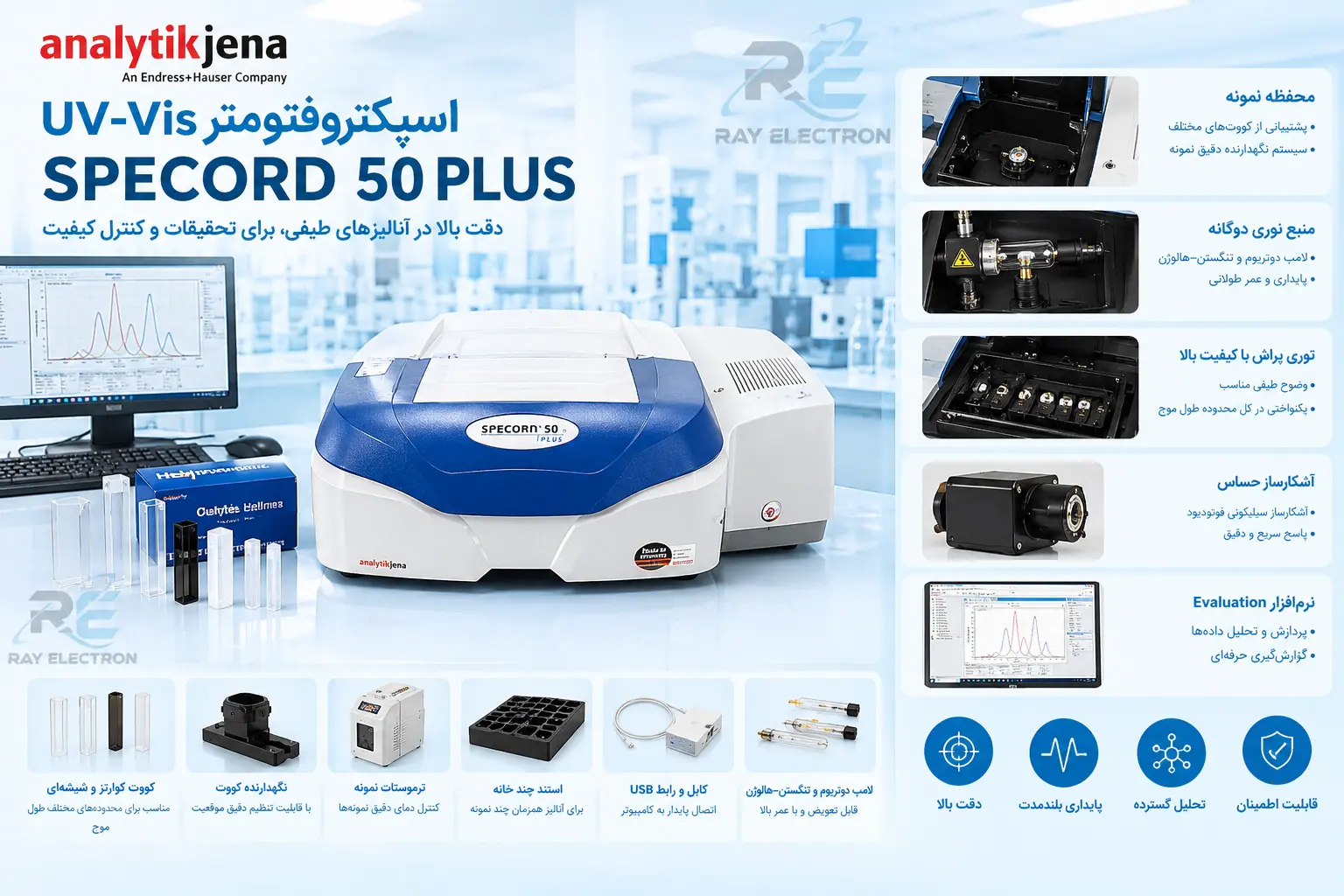 اسپکتروفتومتر UV-Vis SPECORD 50 PLUS